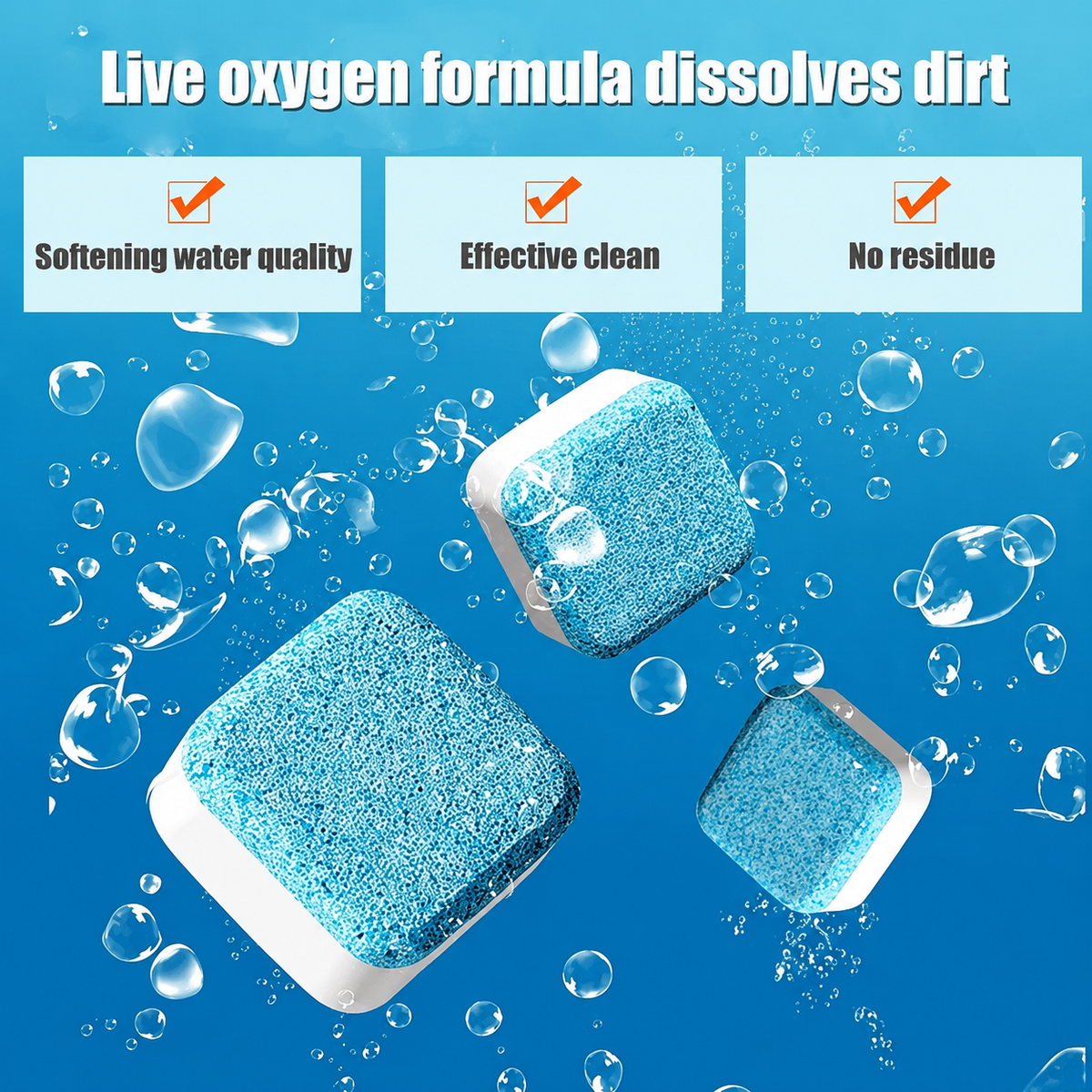 Powerful Washer Deep Cleaner Tablets – Eliminate Hidden Bacteria & Bad Smells Fast