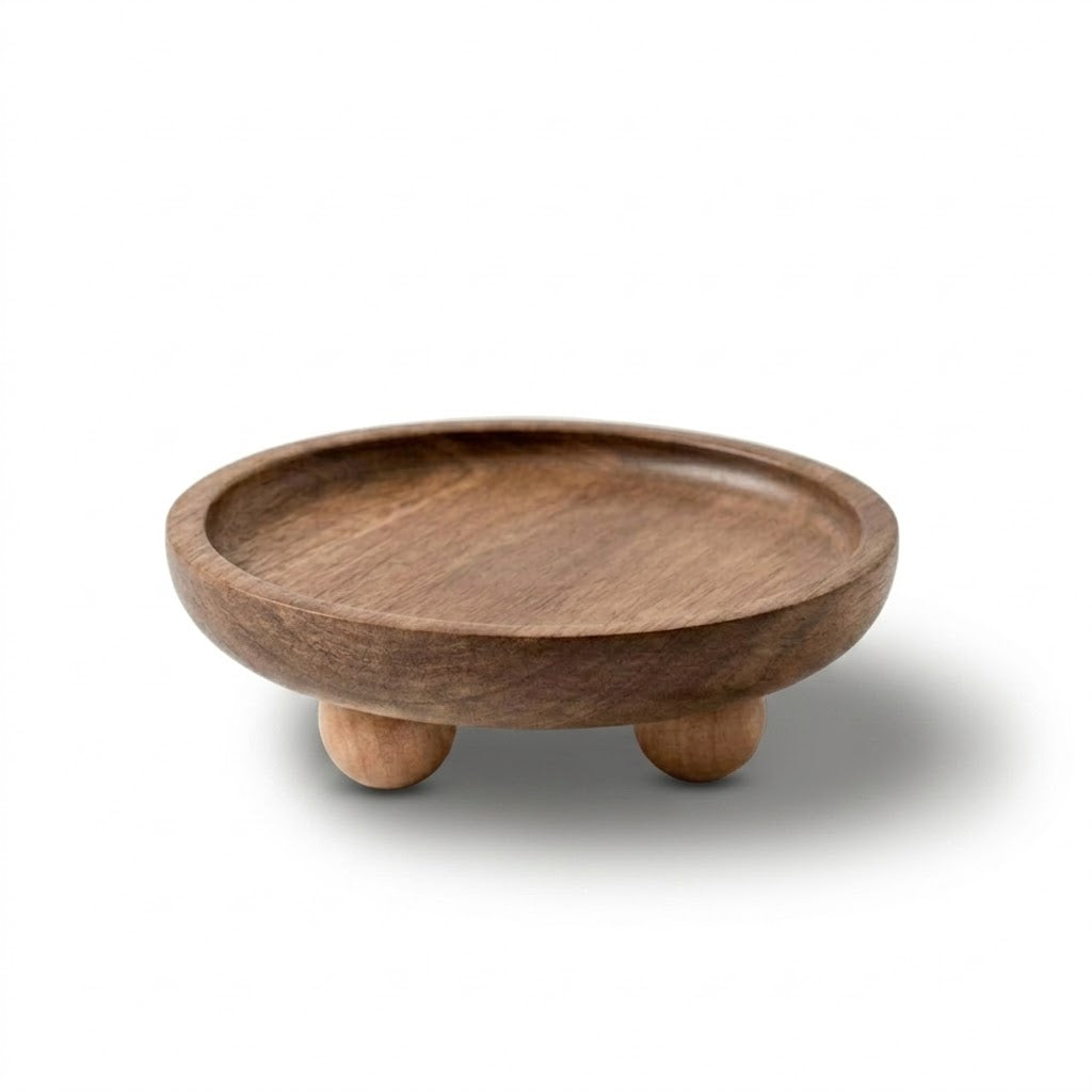 Round Wooden Tray