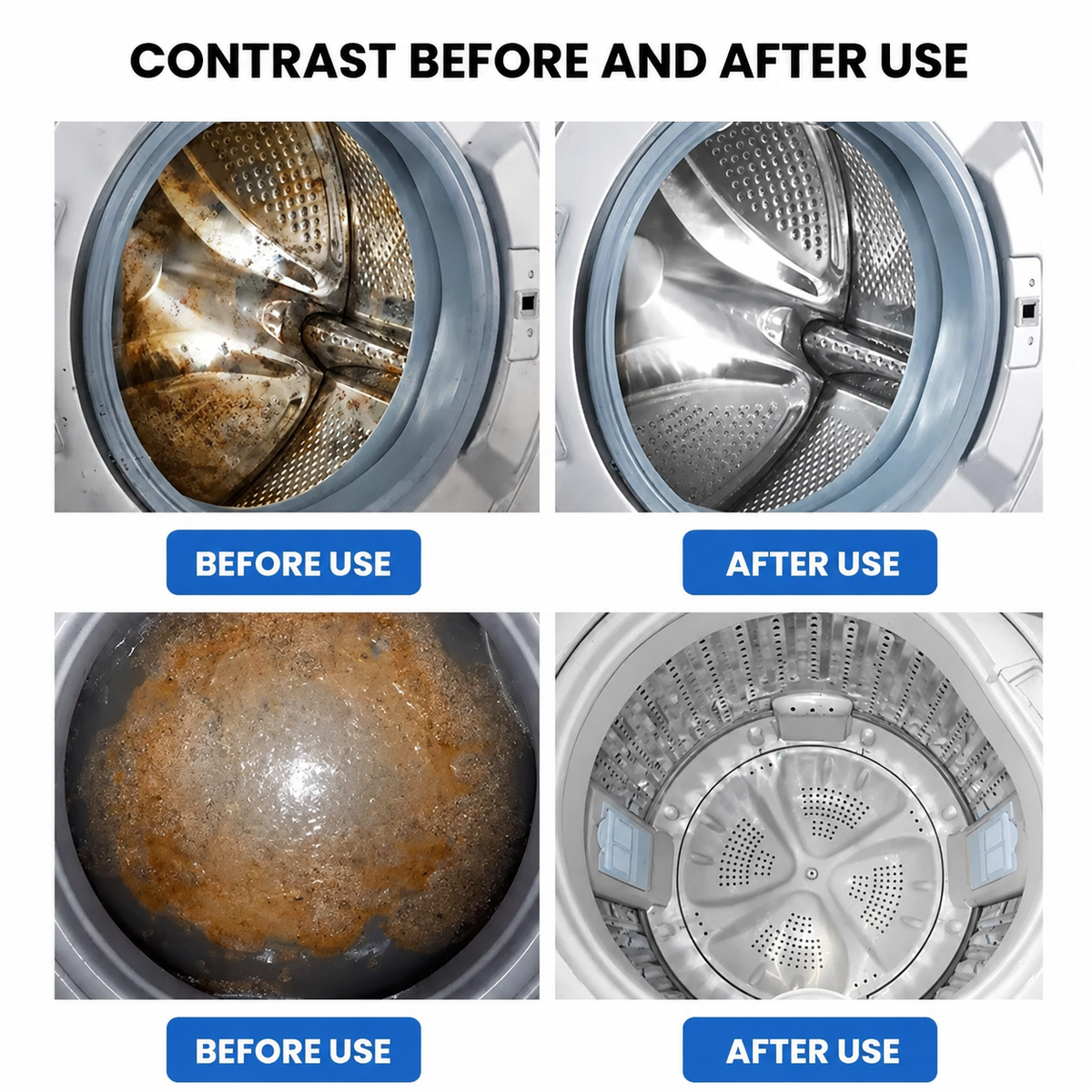 Powerful Washer Deep Cleaner Tablets – Eliminate Hidden Bacteria & Bad Smells Fast